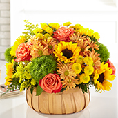 S5334 - Harvest Sunflower Basket